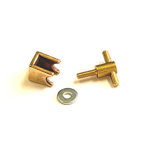 WING NUT & COLLAR BRASS