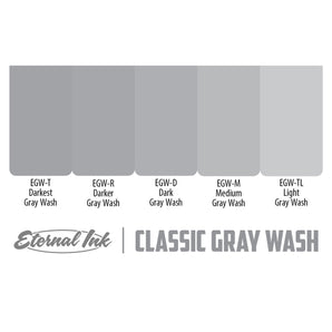 Set of 5 Gray Wash bottles - Eternal